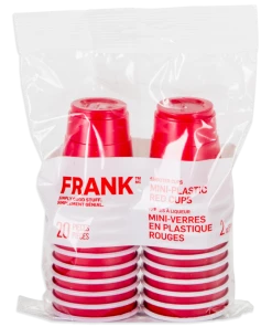 FRANK Mini-Plastic Cups, 59-mL, 20-pk