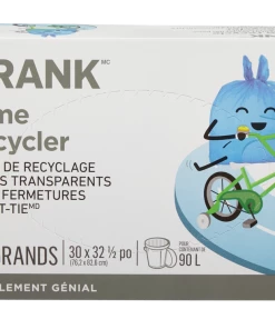 FRANK Large Swift-Tie Recycling Bags, Blue Transparent, 30-pk, 90-L 7 FRANK Large Swift-Tie Recycling Bags, Blue Transparent, 30-pk, 90-L -Outlet Frank Store frank 30 pack blue recycling bags 30x32 5 90l 425557bc 115e 47fd 9d31 75ad03d6a34c