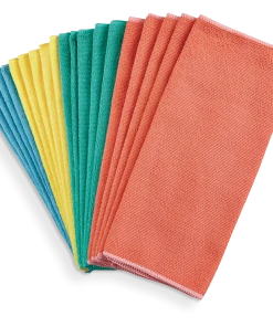 Outlet Frank Store 31 FRANK All-Purpose Machine Washable Microfibre Cloths, Assorted Colours, 20-pk