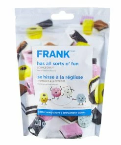 FRANK All Natural Allsorts Licorice Candy, 200-g