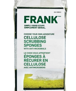 FRANK Cellulose Scrub Sponge, 6-pk