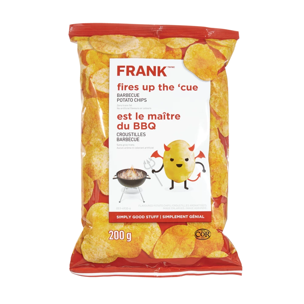 FRANK BBQ Potato Chips, 200-g 3 FRANK BBQ Potato Chips, 200-g