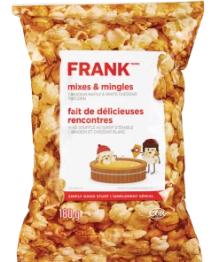 FRANK Canadian Maple And White Cheddar Popcorn Mix, 180-g