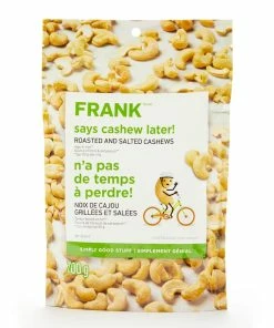 FRANK Roasted & Salted Cashews, 700-g