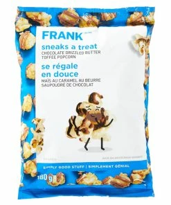FRANK Chocolate Drizzled Butter Toffee Popcorn, 180-g