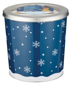FRANK Feels Festive Popcorn Tin With Caramel Corn, Movie Popcorn And Sweet & Salty Popcorn, 270-g