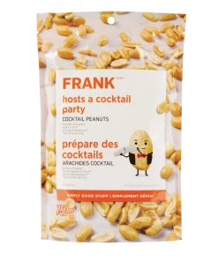 FRANK Roasted & Salted Cocktail Peanuts, 750-g