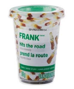 FRANK Cola Bottle Gummy Candy Cup, 165-g