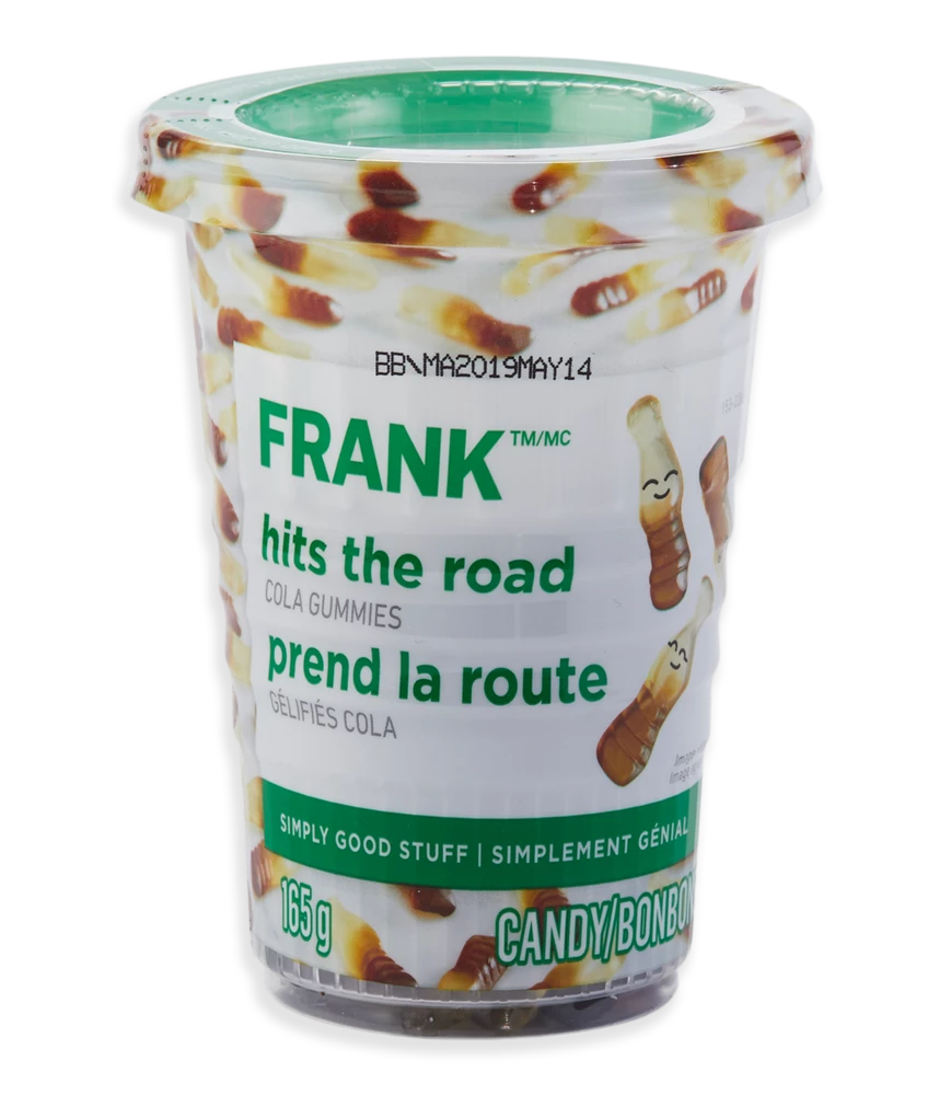 FRANK Cola Bottle Gummy Candy Cup, 165-g 3 FRANK Cola Bottle Gummy Candy Cup, 165-g