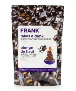 Outlet Frank Store 13 FRANK Dark Chocolate Covered Almonds, 800-g