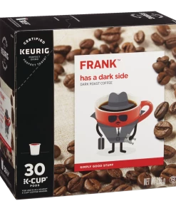 FRANK Has A Dark Side Dark Roast K-Cup® Coffee Pods, 285-g, 30-pk, , Keurig Compatible