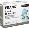 FRANK Giant Blue Recycle Bags, 184-L, 30-ct