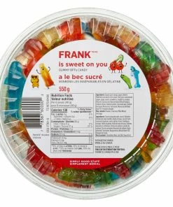 FRANK Assorted Gummy Candy Tub, 550-g