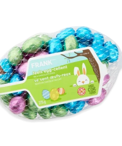 FRANK Feels Egg-cellent Milk Chocolate Foil WraPPed Eggs, 275-g