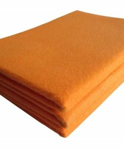 FRANK All-Purpose Machine Washable Synthetic Giant Shammy Towel, Orange, 3-pk
