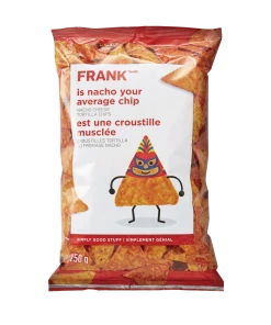 FRANK Nacho Cheese Tortialla Chips, 250-g