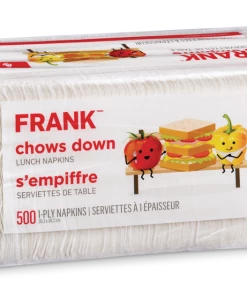 FRANK Lunch Paper Napkins, 2-ply, 500-pk