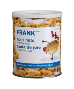FRANK Salted Peanuts Tin, 500-g