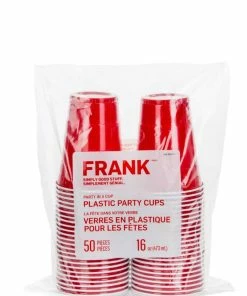 FRANK Plastic Party Cups, 473-mL, 50-pk
