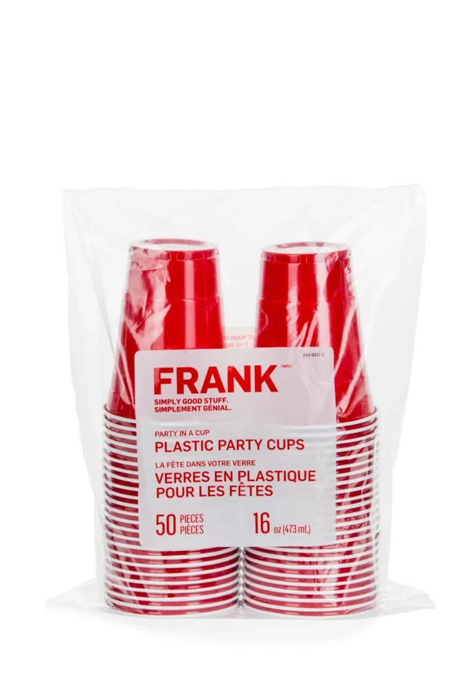 FRANK Plastic Party Cups, 473-mL, 50-pk 3 FRANK Plastic Party Cups, 473-mL, 50-pk