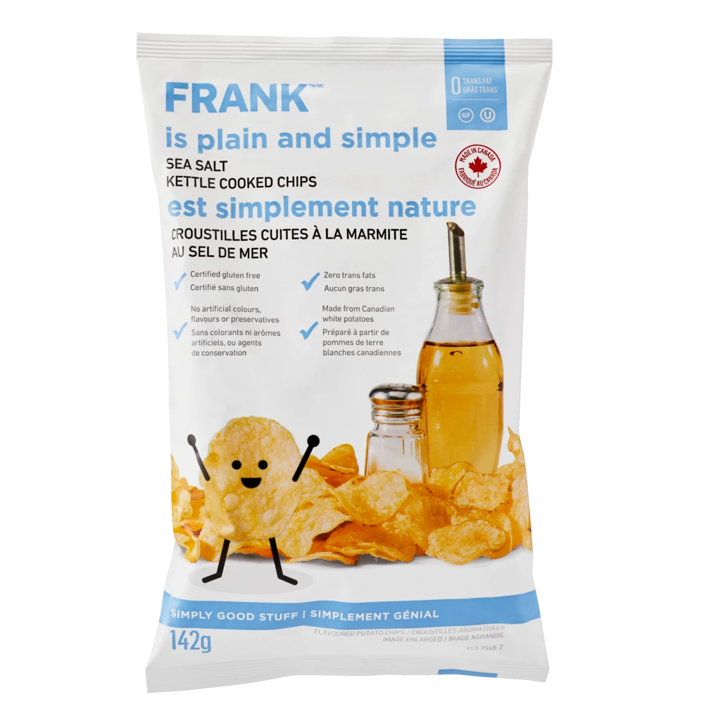FRANK Sea Salt Kettle Chips, 142-g 3 FRANK Sea Salt Kettle Chips, 142-g