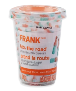 FRANK Sour Bubble Gum Gummies Candy Cup, 165-g