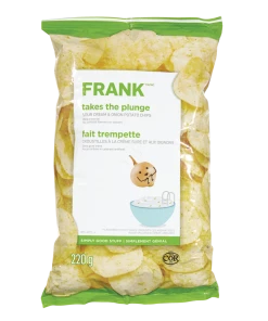 FRANK Sour Cream & Onion Chips, 200-g