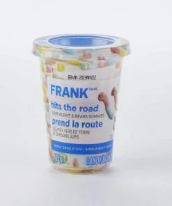 FRANK Sour Gummy Worms And Bears Candy Cup, 165-g