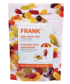 Outlet Frank Store 25 FRANK All Natural Wine Gums Candy, 200-g